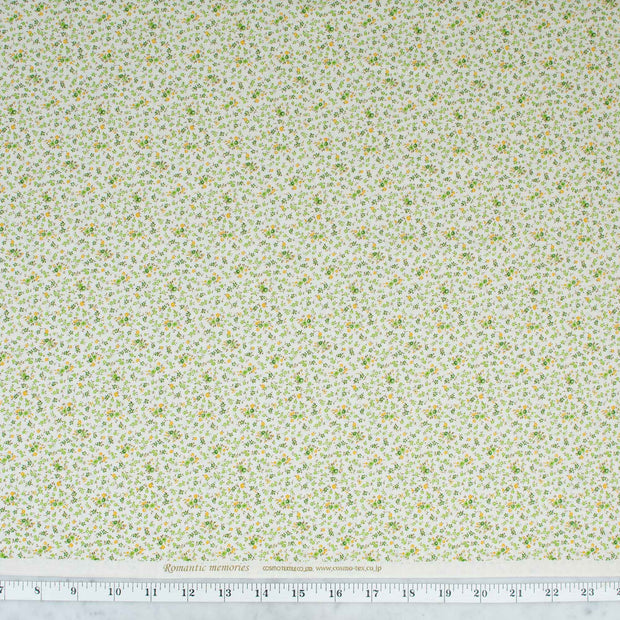 quilt-gate-cosmo-textiles-romantic-memories-tiny-green-and-yellow-flowers-on-cream-8787-1D