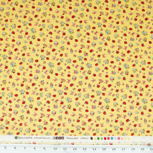 quilt-gate-dear-little-world-margaret-sophie-iii-cute-tiny-little-flowers-bows-and-strawberries-yellow-lw2000-14c