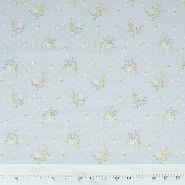 Roslyn by Whistler Studios - Dotted Floral - Soft Gray