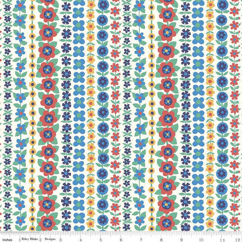 The Carnaby Collection by Liberty Fabrics - Bohemian Brights Soho Stripe C