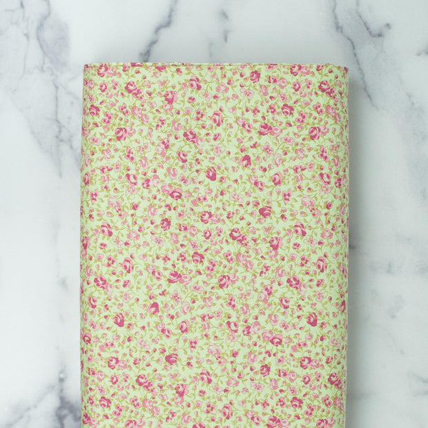 clothworks-madeline-small-pink-roses-on-light-mint-green-background-y2286-109