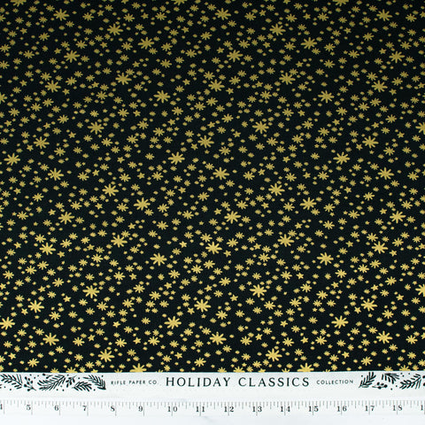 cotton-and-steel-holiday-classics-by-rifle-paper-co-starry-night-evergreen-metallic-rp607-ev1m