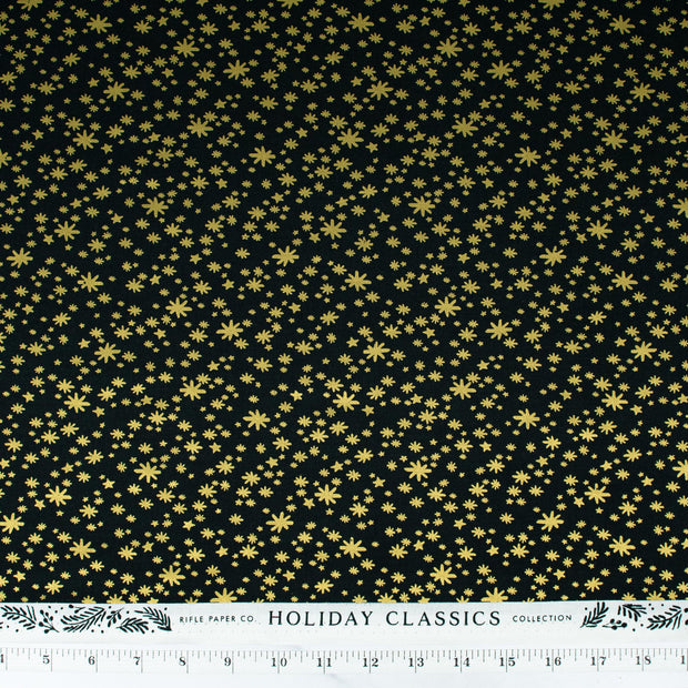 cotton-and-steel-holiday-classics-by-rifle-paper-co-starry-night-evergreen-metallic-rp607-ev1m