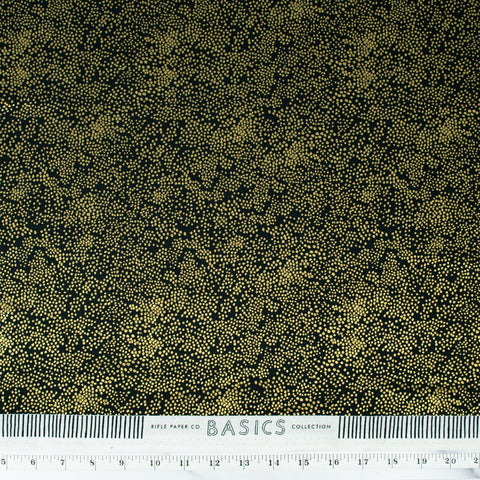 cotton-and-steel-rifle-paper-co-basics-menagerie-champagne-evergreen-metallic-rp502-ev5m