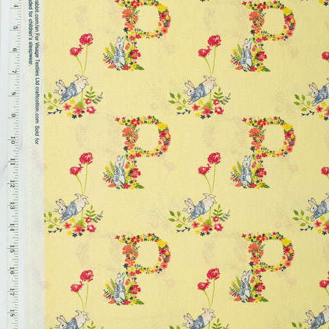 craft-cotton-company-peter-rabbit-flowers-dreams-by-beatrix-potter-collection-floral-letter-2727C-03