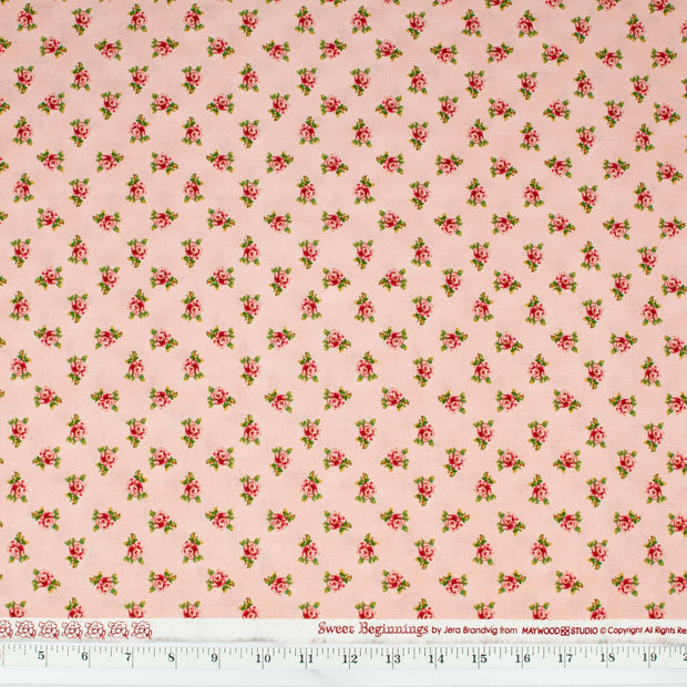 maywood-studios-sweet-beginnings-collection-by-jera-brandvig-pink-spaced-floral-10013M-P