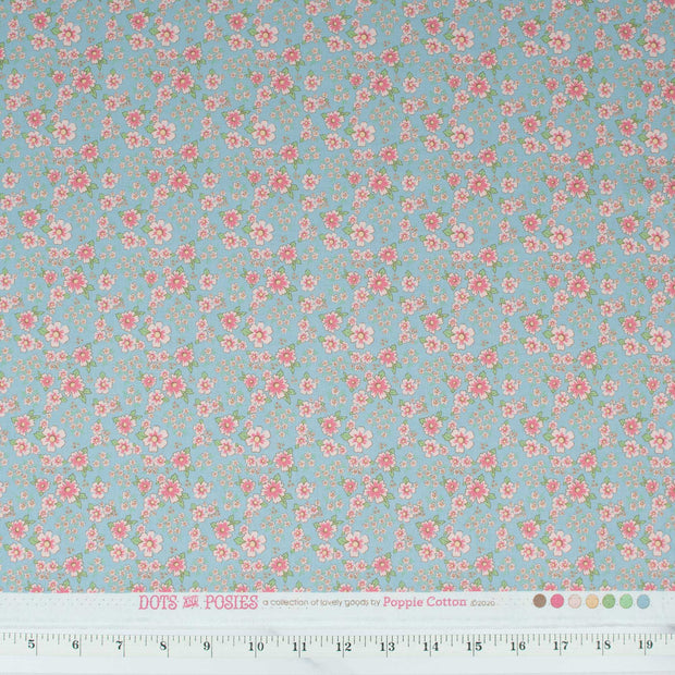 xpoppie-cotton-dots-and-posies-blue-mini-fleurs-dp20414