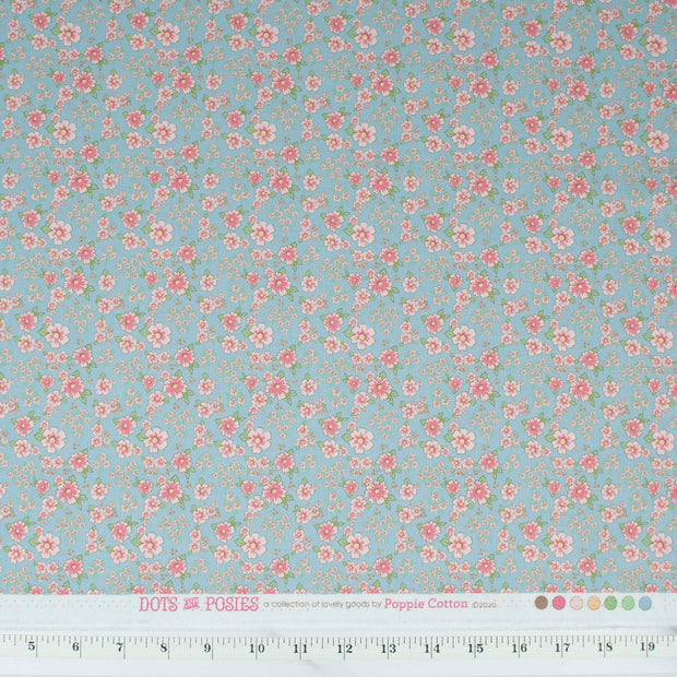 xpoppie-cotton-dots-and-posies-blue-mini-fleurs-dp20414