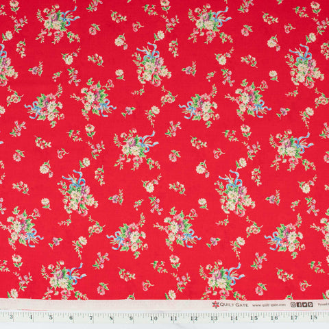 quilt-gate-little-bunny-by-dear-little-world-floral-spray-bouquet-red-LW1970-E-LW1970E-1970