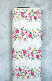 quilt-gate-ruru-sweet-rose-bouquets-border-white-2330-12a-qugru2330-12a