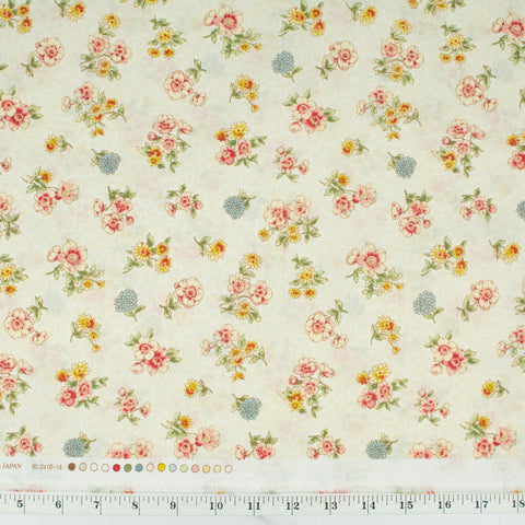 ruru-bouquet-the-rose-garden-for-quilt-gate-small-bouquets-on-antique-cream-background-ru2410-14a