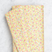 Yuwa: Deer and Tiny Florals on Yellow