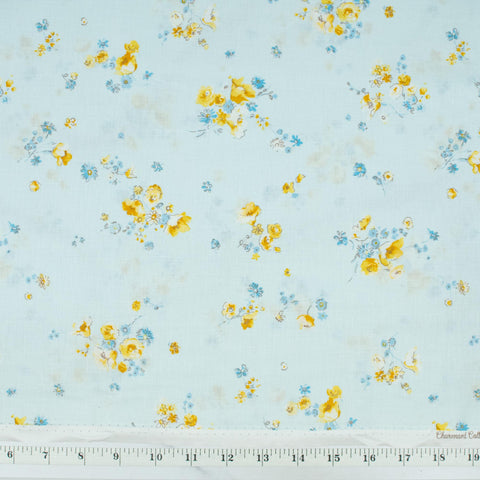 yuwa-live-life-charmant-collection-tossed-flowers-blue-yellow-flowers-on-light-blue-background-CC823091-2