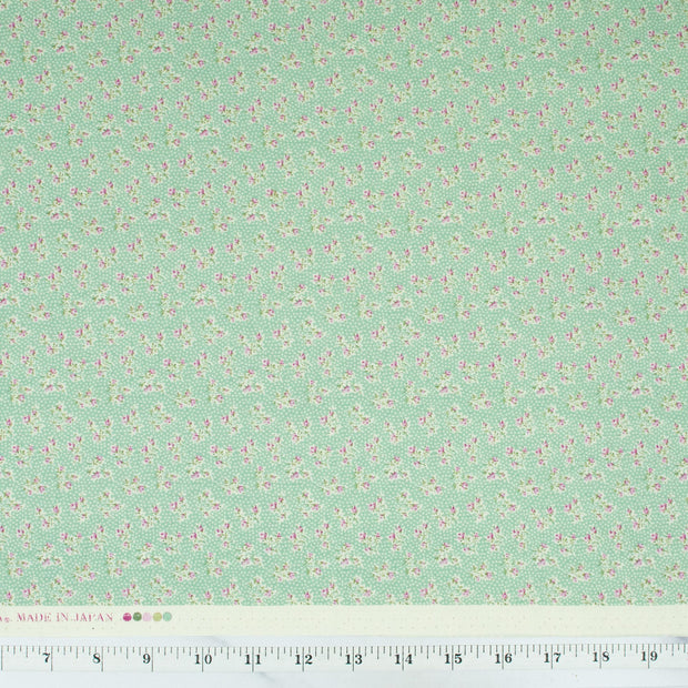 yuwa-live-life-love-at-first-sight-collection-romantic-tiny-flowers-polka-dots-purple-roses-off-green-background-814412-d